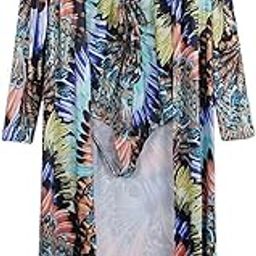 Tie Dyed One Piece Lace Up Swimsuit Cover Up Set Maxi Beach Dress L #3 | Clothing, Shoes & Accessories | Womens Clothing | Swimwear Multicolour-image-74
