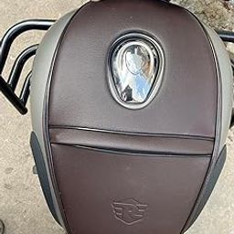 Sahara Seats Compatible with All New Classic 350/Be Reborn/Next Gen Single Zip Tank Cover (Brown)-image-76