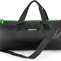 Lightweight Polyester Material and Zip Closure, Adjustable Shoulder Strap, Built-in Shoe Pocket, and Exterior Zippered Accessories Compartment Durable Duffle Gym Bag-23