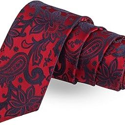 The Covert Slay Red Colored Microfiber Necktie For Men-image-24