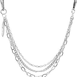 Pants Chain Jeans Chain for Men Women Fashion Gothic Punk Wallet Pocket Chain Belt Chain Hip Hop Rock Biker Trousers Chain (Silver)-image-14