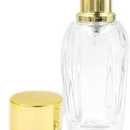 Hunky Dory 30ml Royal Empty Refillable Glass Bottle with Spray Pump and Cap for For DIY Perfume, Essential Oils, Blends, Rose Water. (Gold)-38