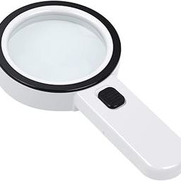 XEREBIAN Magnifying Glass 30X, Large Magnifier with Light, LED Illuminated & Handheld, Premium High Power Magnify Glass for Reading Books, Newspaper (Big 30x Glass)-image-2