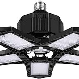 MERISHOPP™ Deformable Led Garage Light Shop Work Ceiling Light Fixture Bulb Black 120W|Home & Garden|Lamps Lighting & Ceiling Fans|Chandeliers & Ceiling Fixtures-image-27