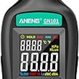 BAZPUR MART® Digital Noise Meter 35db-135db Decibel Meter L Display Sound L Meter High-Precision Sound Decibel Monitor Prof ional Noise Tester Household Noise Measuring Instrument with Condenser-18