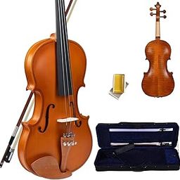 Kadence Vivaldi Violin choose suitable size (1/2, 3/4, 4/4) V100 Series With Bow, Rosin and Hard Case-29