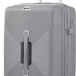 Select Trunk 75 Cm Large Check in Hard Shell Trolley Bag with TSA Lock, Dual 8 Wheelss with 360 Degree Rotation and Anti-Theft Zipper, Luggage Bag, Suitcase for Travel, Grey-4