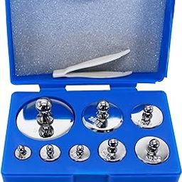 HFS (R) Scale Balance Calibration Weight Set - 10-1000g 8Pc Set With Case-20