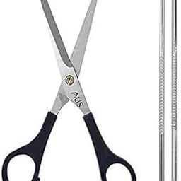 Greta Hair Cutting Scissor Stainless Steel with Blackhead Remover for Men Women Professional Salon Barber Hairdressing Styling Tool Kit 6.5HSB001 (Barber Scissor/Blackhead needle set)-image-19
