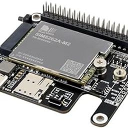 PCIe to 5G/4G/3G HAT, Compatible with Raspberry Pi 5, Compatible with 3042/3052 Packages SIMCom/Quectel 5G modules, Raspberry Pi 5 HAT (SIM8262A-M2 5G HAT+)-65