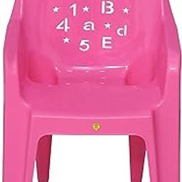 Prima Baby Plastic Chair 126 Modern and Comfortable with Backrest for Study | Play | Desk | Kids with Arms for Home/School/Dining for 1 to 6 Years Age - Pink-image-93