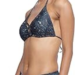Kalpati Reef Halter Neck Bra with Full Coverage Bottom Two Piece Bikini Set for Women Swimwear Beachwear-picture-54