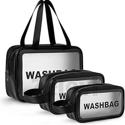 PVC Cosmetic Toiletry Makeup Vanity Shaving Household Grooming Travel Storage Organizer Bags Pouch Kit Pack for Unisex Girls Travel-image-102