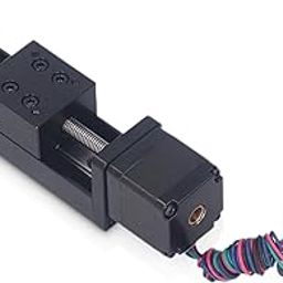 Mini Linear Rail Guide Slide Actuator, 28 Stepper Motor 50mm Effective Stroke X Y Z Linear Stage Actuator, Linear Rail Guide Slide Actuator with T Screw Rod for DIY CNC Router Part-28