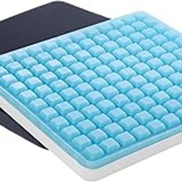 GELRIDE Gel Seat Cushion - Prevents Pressure Sores, Sciatica and Tailbone Pain - Grid Design, Cool & Soft - for Office Chair, Wheelchair - Made in India, (Black, Medium - 17.5 x 16 x 2 Inch)-picture-25