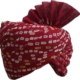 Cotton Chunri Bandhej Barati Milni Pagri Safa and Turban (Multicolour)-image-14