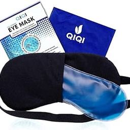 QIQI Mulberry Silk Cooling Gel Relaxing Eye Sleep Mask For Dark Circles, Dry Eyes, Cooling Eyes, Pain Relief, Redness, Eye Patches, Sleeping Cool Pad Suitable For All Family Members Sleeping Mask-21