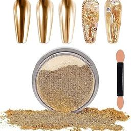 Golden Chrome Nail Powder Solid Glitter Fairy Shell Nails Art Powder Holographic Ice Transparent Aurora Moonlight Manicure Pigment with Tool-image-82