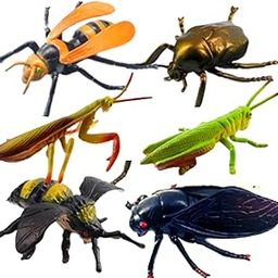 Mallexo Realistic Rubber Animal Insect Toys for Kids Set Big Size|Lizard Bugs Toy for Boys and Girls 6PCs Soft Butterfly, Reptile, Ant Figurine Animals Creature Figure Best Birthday Gift for Children-14