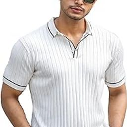 || Mens || Textured || Polo Neck || Half Sleeve || Cotton || Tshirt-image-98