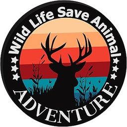 woopme Save Animal Save Wild Life Badge Emblem Logo Sticker for Cars & Bikes Vehicles (Save Animal)-image-15