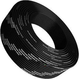 90 Meter 2 Core Telephone Line Cord Wire Roll, +2 Pin RJ11 2C Modular Plug (30 Pcs + 3 in 1 Modular Crimping Tool For making Your desired Length Telephone/Modem Cable.-7