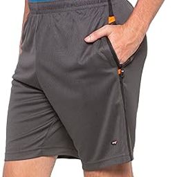 berge'’ Men's Polyester Shorts – Instadry Long Shorts with Elastic Waist & Zip Pockets | Breathable Activewear for Gym, Running, Workouts, Jogging, Training, Fitness, Sports-picture-34