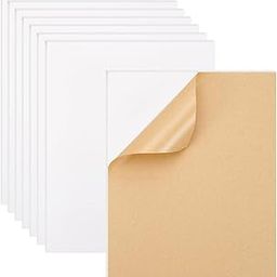 BENECREAT 8 x Mounting Plates, 3mm Thick Self Adhesive Foam Stamp Poster Board for Cross Stitch Picture Embroidery Office and Art Projects Display 7.8 x 9.8 Inch-image-66