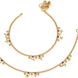 1 Pair Gold Plated Anklet Accessories for Women Girls-16
