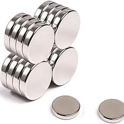 ORGNER 12mm x 1.5mm Nickel Plated Round Magnets 30 Pc Ideal for Whiteboards, Refrigerators, Crafts, School Projects, Science Kits, Industrial Fasteners, and Office Organization.-image-49