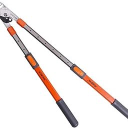 Sharpex Razor sharp Carbon Steel Blade Anvil Lopper with Telescopic Handle, upto 2-Inch Cutting Capacity, Professional Extendable Garden Lopper - Pruning Tool (Orange)-image-61