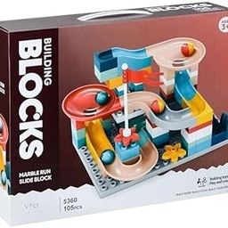 Rahisa Building Blocks Marble Run Slide Mini Size Set Small Block Gift for Kids Compatible Park Race Track Tiles Toy Child Kids Boys Slide Girls (Multi Color)-81