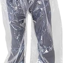 Lightweight Waterproof Rain Trousers for Outdoor/Travel Use | Reusable Waterproof Rain Overpant for Hiking/Biking/Camping | Emergency Rain Protection for Rainy Season (Pack of 1,Transparent)-27