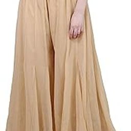 Trendy Latest Plus Size Fashionable Shahi Georgette Sharara Palazzo for Women and Girls-image-39