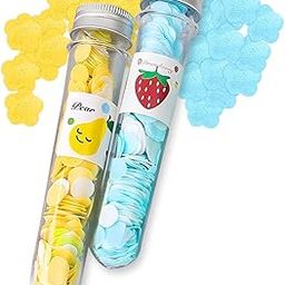 New Disposable Paper Soap Tube, Mixed Fragrance Paper Soap Sheets, Flower Design, Compact and Portable, Gentle on All Skin Types, Dissolves Easily, Hygienic and Travel-Friendly - Pack of 2 Tube-image-89