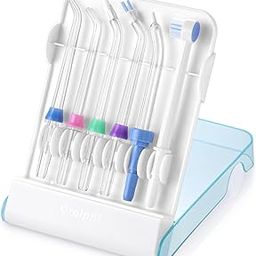 Replacement Tips for Waterpik, Water Flosser Replacement Heads Parts for Waterpik Oral Irrigator (6 Tips Different & Storage Case Bundle)-4