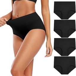 Women's Cotton Underwear High Waisted Full Coverage Ladies Panties (Regular & Plus Size)-picture-18