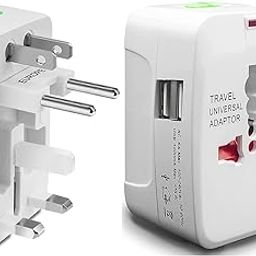 Samurai Universal Travel Adapter with Built in Dual USB Charger Ports Plug International | More Than 150 Countries Approved | All in One | Pack of 2-picture-11