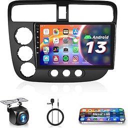 Car Radio for Honda Civic 2001-2005 Android Car Stereo, Rimoody 9 Inch Touchscreen Support GPS Navigation WiFi Mirror Link FM/RDS EQ SWC Rear View Camera Microphone-28