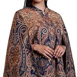 Women's Woven Royal Luxury Cape Jacket (Medium-Large)-picture-10