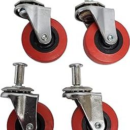 Professional EZ Travel Collection 2" Hex Key Swivel Creeper Casters (4-Pack)-image-20