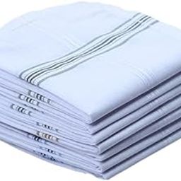 AARADHYA TEXTILES Men's Cotton Striped Line Casual Handkerchiefs Pack of 3-image-12