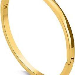Plain Gold Bangles Bracelet for Women (Size -4,5,6,7) - Gift for Women & Girls, Women's Jewellery | Waterproof & Anti-Tarnish Bracelets-10