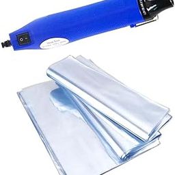 Ronumb - Retractable Shoe Bag Kit 50 Pack, Mini Heat Gun, 1 for Book Storage, Prevent Sole Yellowing and Keep Dust Away (Blue)-image-78
