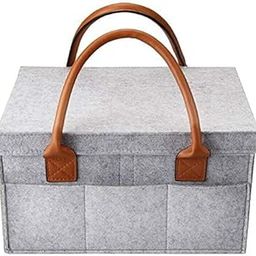 ubersweet® Imported 2X(Car Caddy Organiser, Baby Diaper Caddy, Nappy Organiser Grey Basket Stro G1F7_121400-image-10