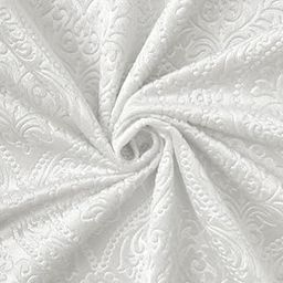 Encasa XO Embossed Velvet Fabric Material by Meter Cream | Sofa Cloth Material | Unstitched Fabric for Making Cushion Cover, Sofa Cover, Backdrop| 175 GSM, Width 54 Inches | Order by Meter-picture-21