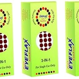 PEARL EYEFLAX Kumkum Round Dark Maroon Bindi Pack of 3 (15 Flaps Each Box) (4)-image-0