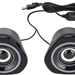 Wired Desktop Speaker, Universal Subwoofer Computer Speakers with LED Light for PS4 for Smartphone(#2)-31