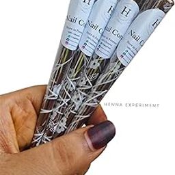 Nail Henna cones (4 pcs) /Organic Nail Henna / chemical free / Homemade cone /StainGuranteed-0