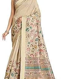 Silk Blend Ready to Wear Saree for Women with Tassels and Unstitched Blouse Piece (FIZASILK_RTW)-image-73